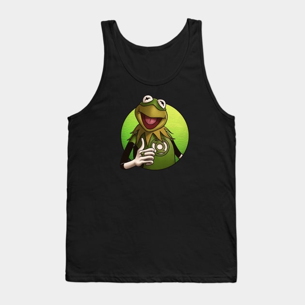 Green Frog Heroo Tank Top by jandamuda99